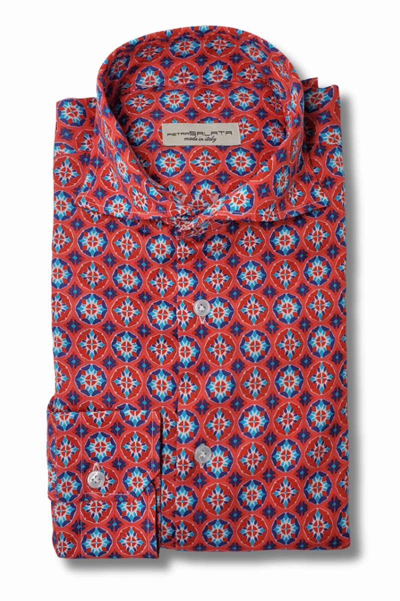 Red Medallion Sport Shirt product tropical vibrancy