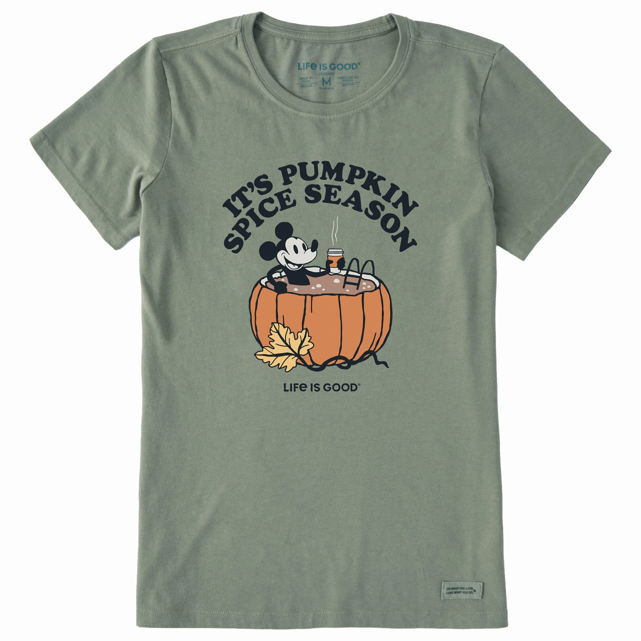 Performance Comfort Smooth Neckline Women's Pumpkin Spice Season Willie Short Sleeve Crusher Tee