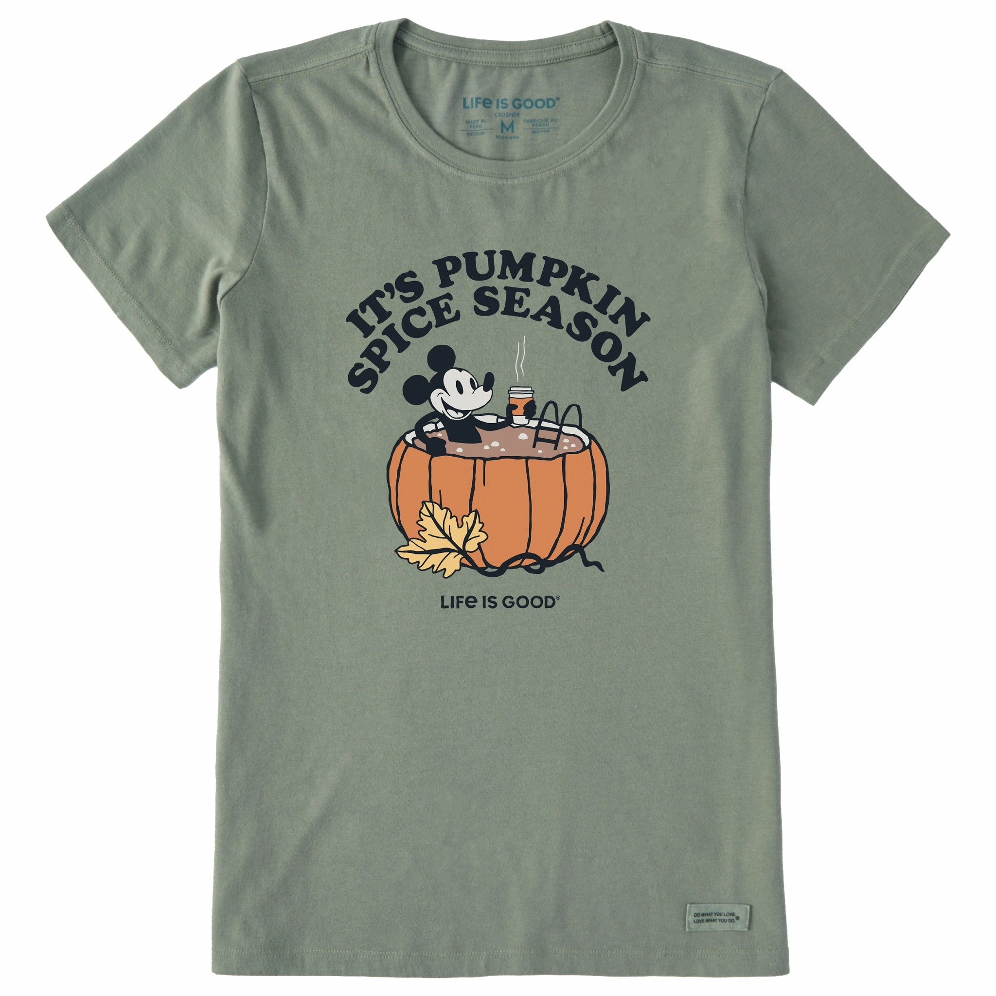 Cozy Look Wear Relax Comfort Style Women's Pumpkin Spice Season Willie Short Sleeve Crusher Tee