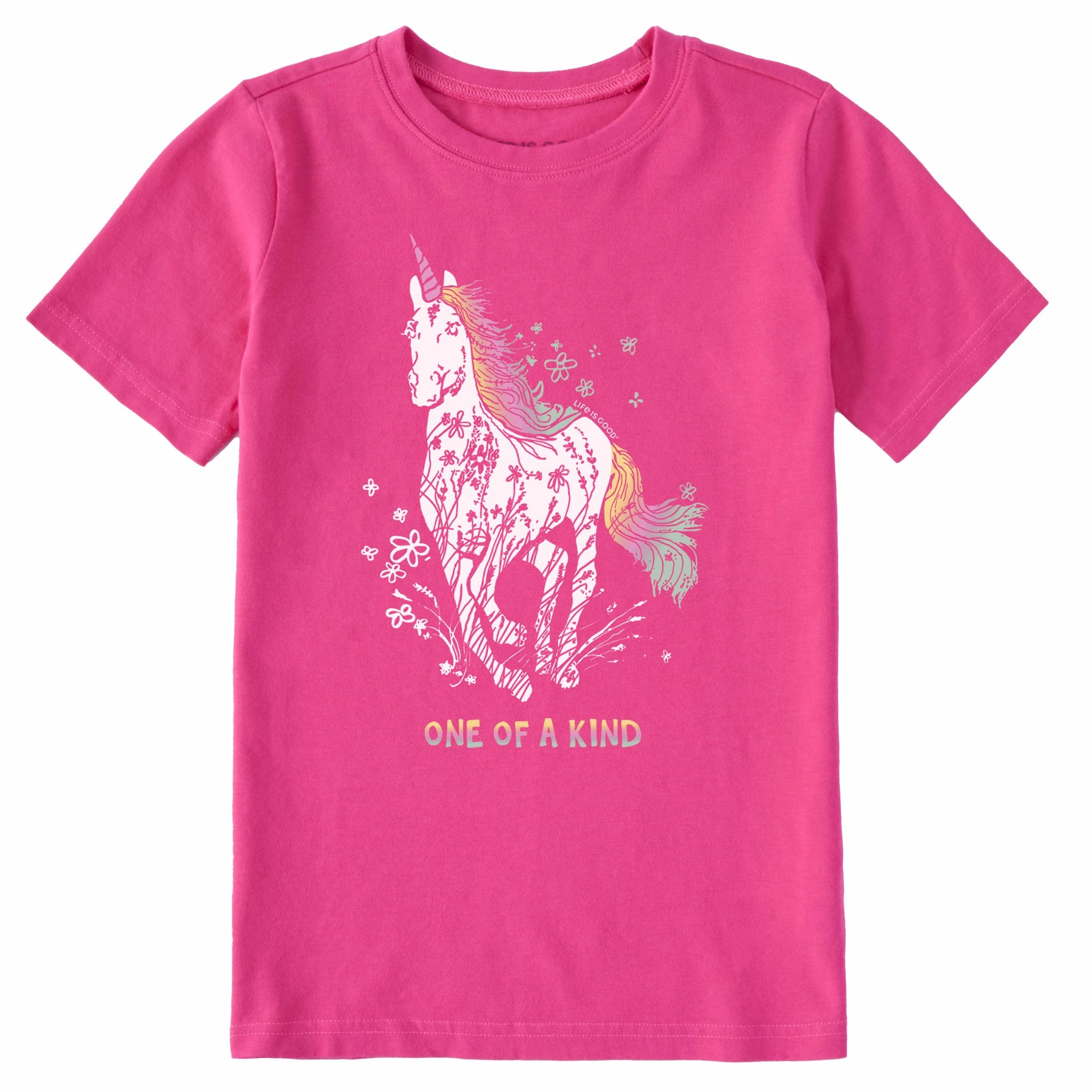 Kids Unique Unicorn Short Sleeve Crusher Tee thermal Airflow Mesh Panels