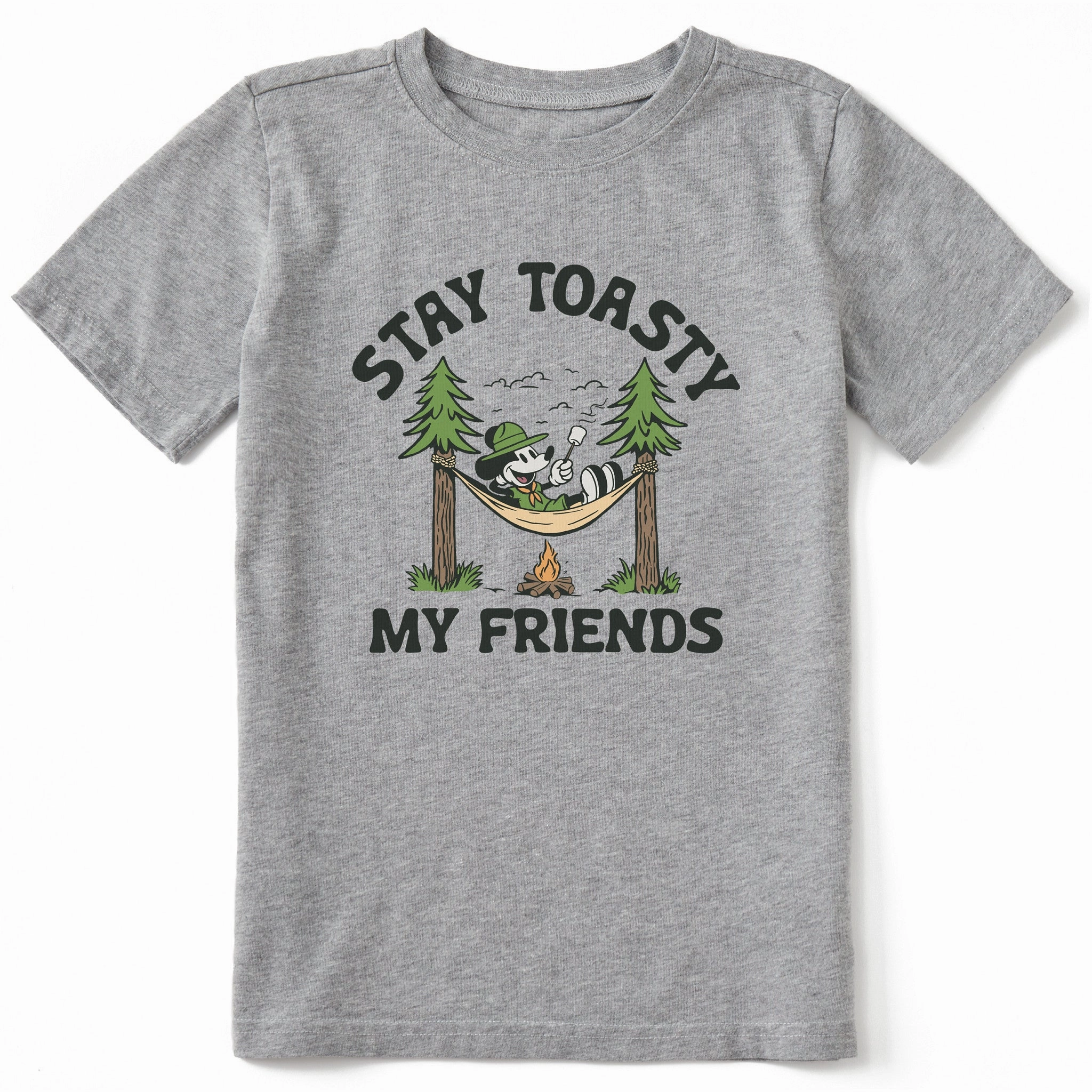 Brushed Interior Lining Kids Stay Toasty My Friends Short Sleeve Crusher Tee