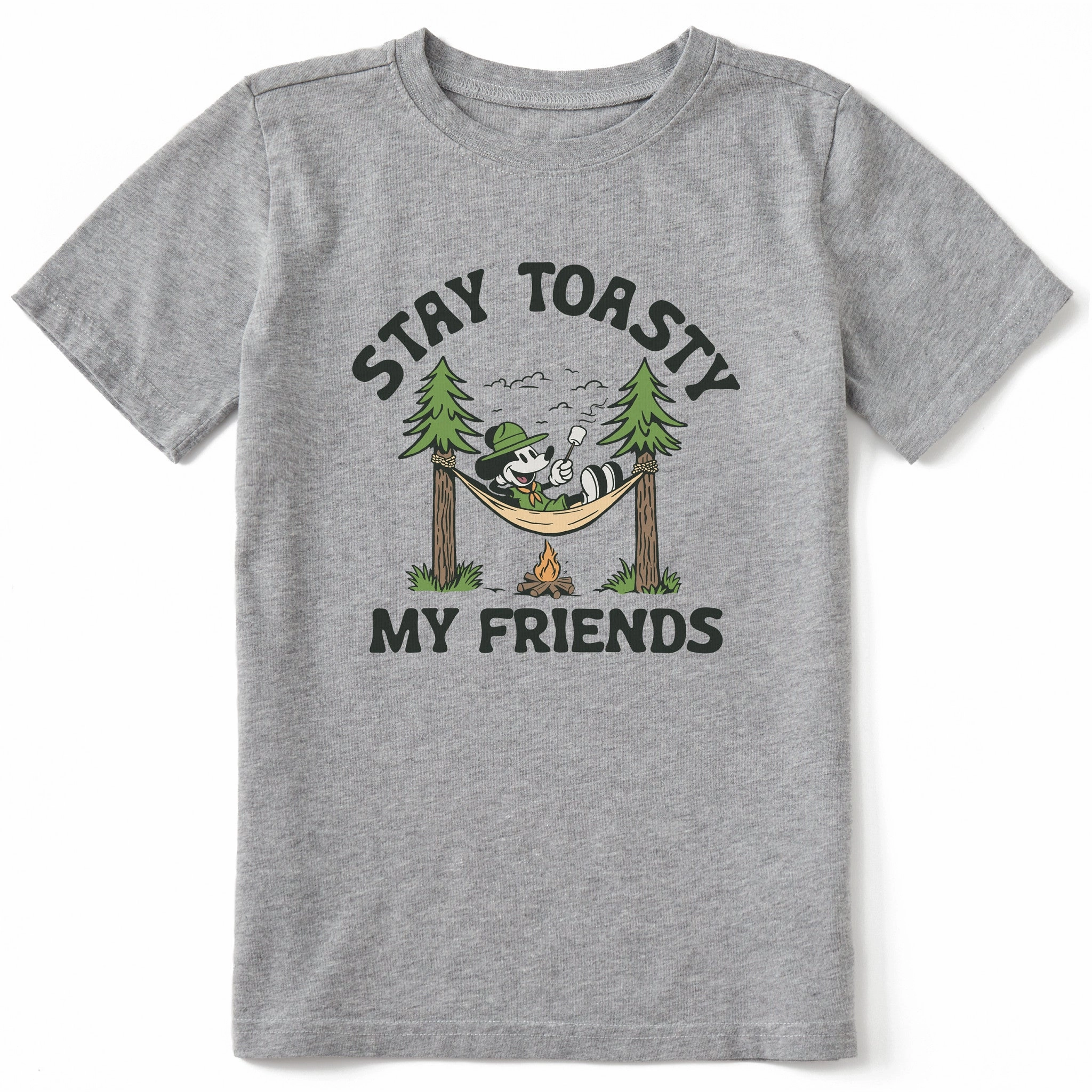 Casual Flex Kids Stay Toasty My Friends Short Sleeve Crusher Tee
