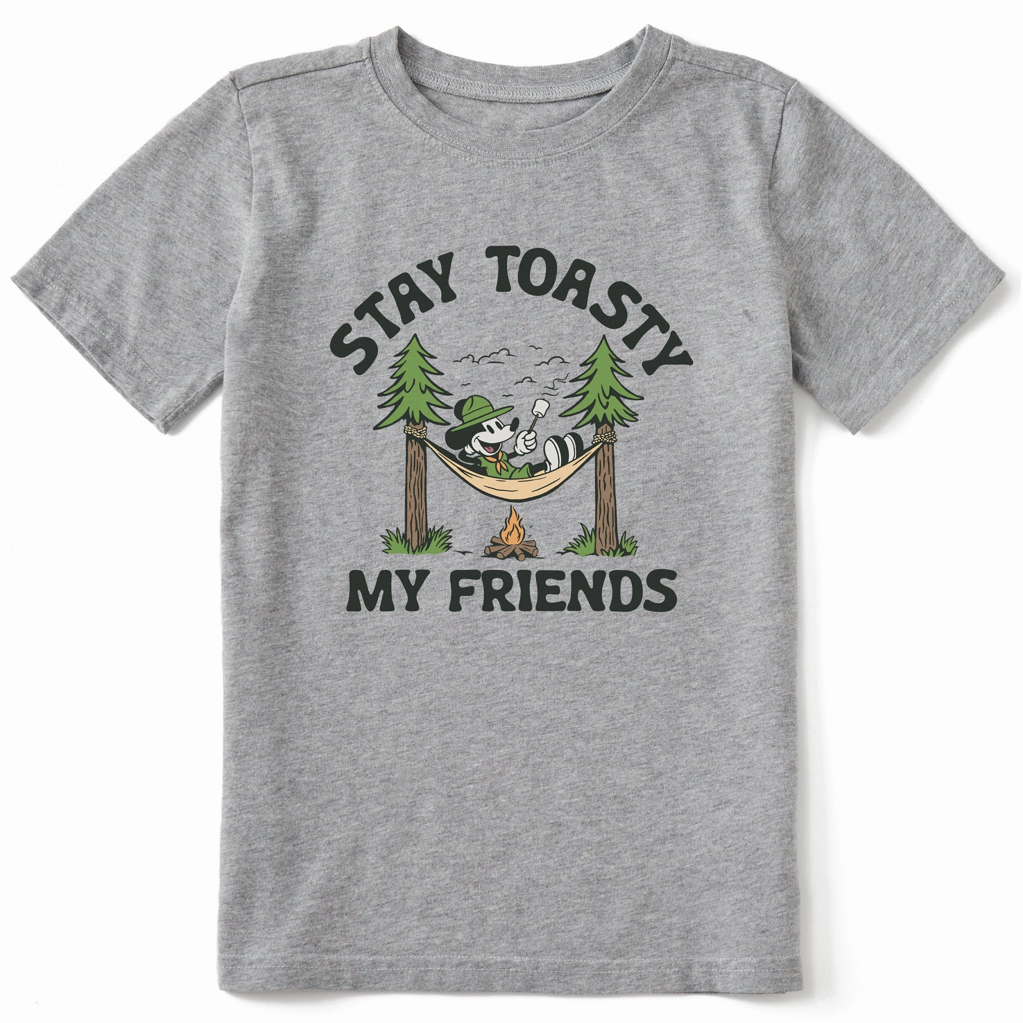 Sporty Layer Look Kids Stay Toasty My Friends Short Sleeve Crusher Tee