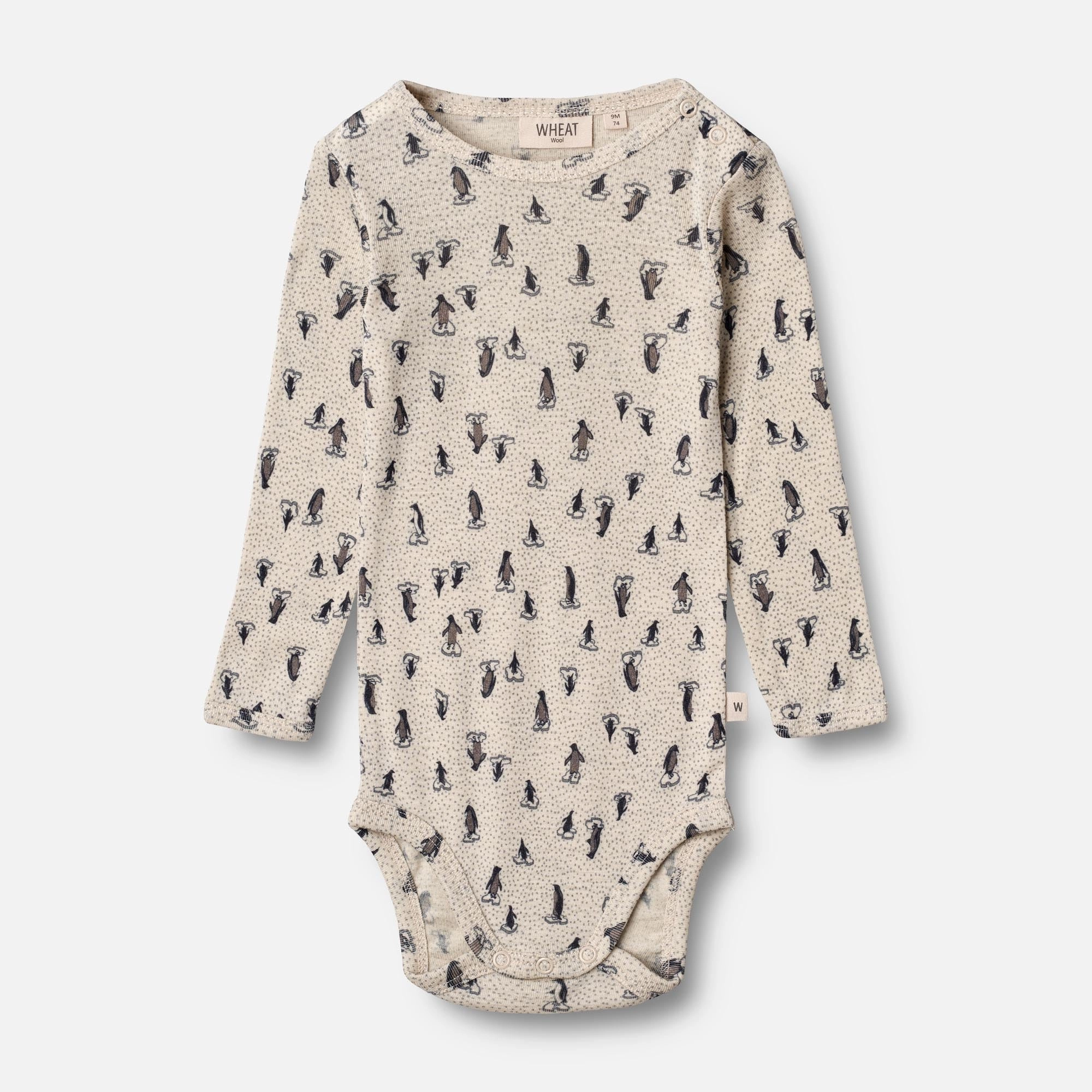 Casual Draping City Casual Body Plain Wool LS | Baby - penguins on ice