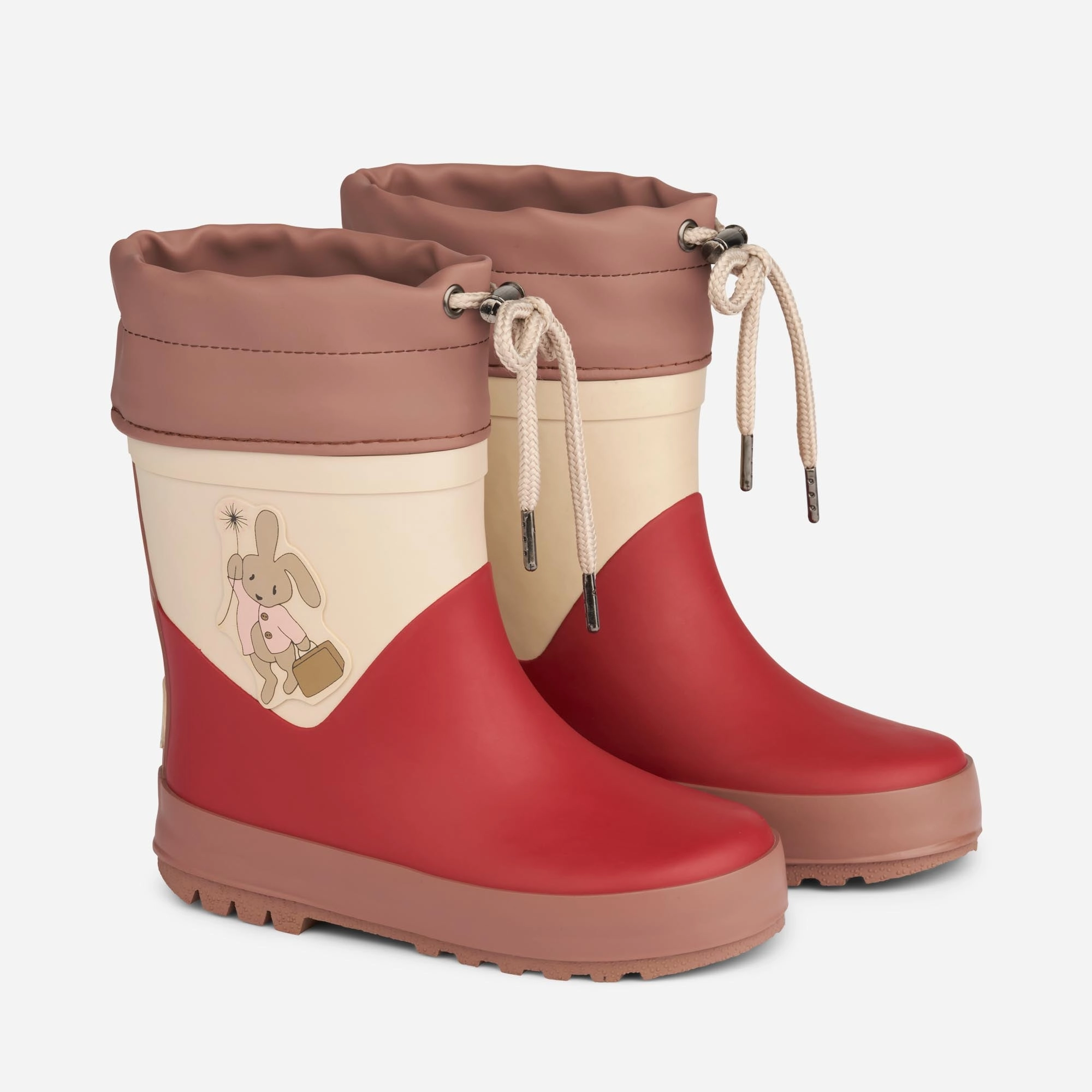 Thermo Rubber Boot Solid - red Abrasion Resistant Toe Cap Resilient Sole