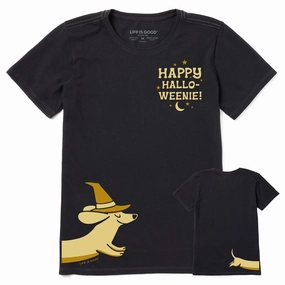 Women's Happy Hallo-Weenie Sidewinder Short Sleeve Crusher Tee Quick Fit Stretch