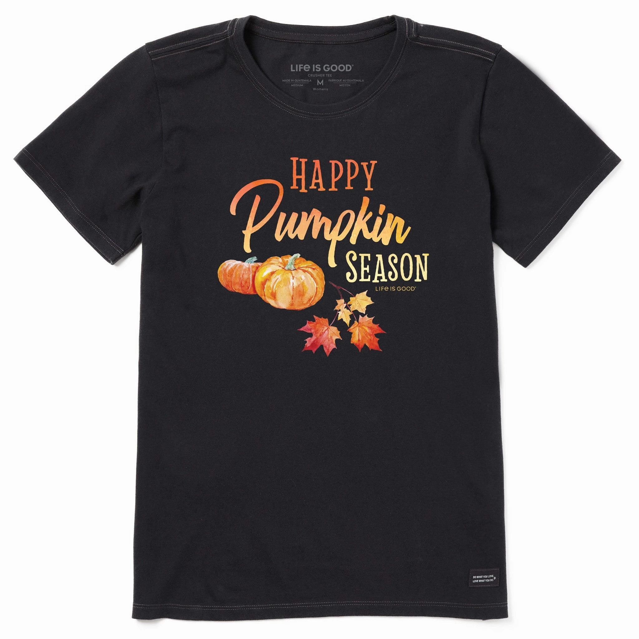 Women's Happy Pumpkin Season Short Sleeve Crusher Tee ReinforcedHems Fun and Comfortable