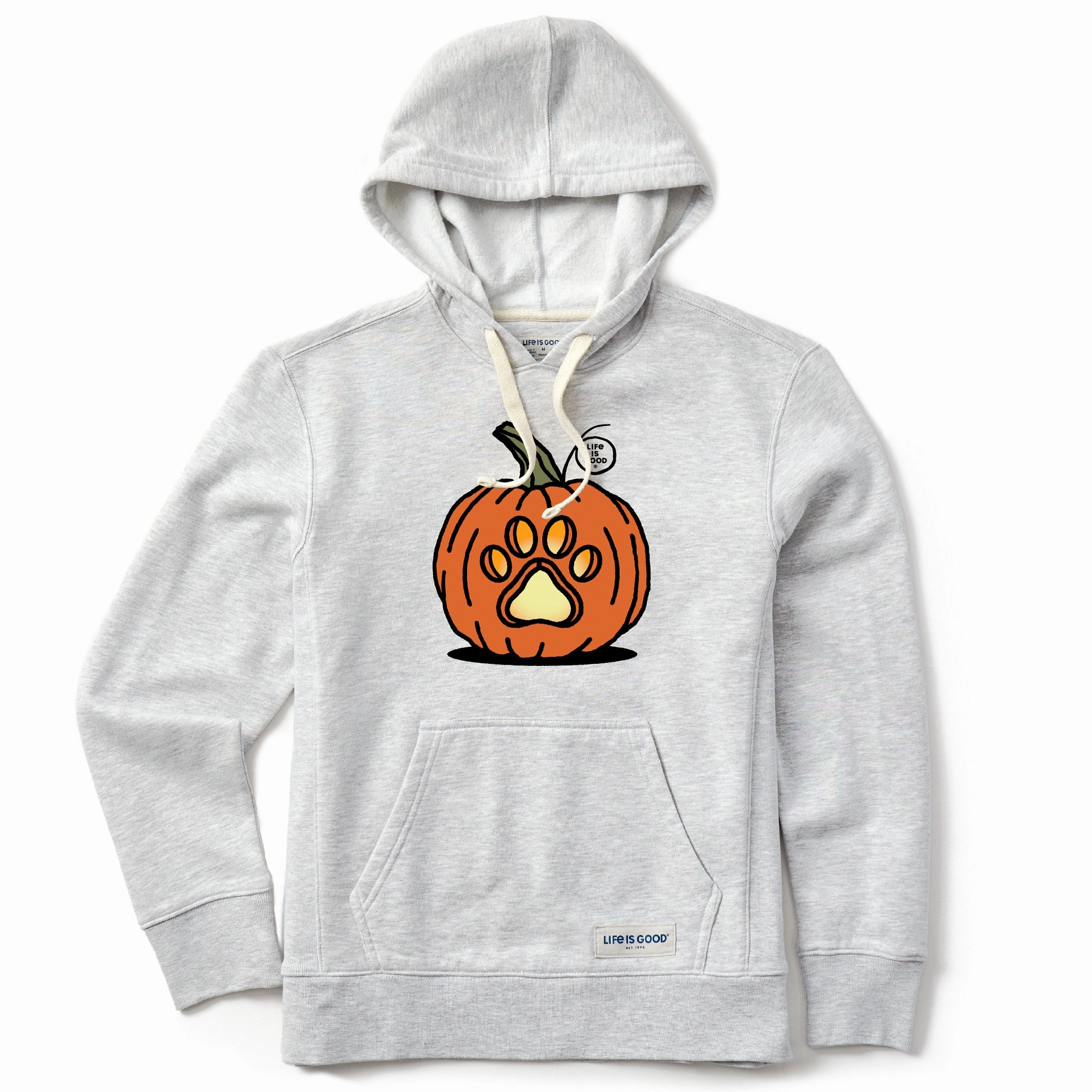 Women's Paw Pumpkin Simply True Fleece Hoodie Reinforced Shoulders Urban Fit