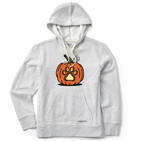 Women's Paw Pumpkin Simply True Fleece Hoodie Reinforced Shoulders Urban Fit