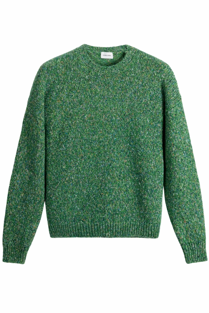 Cozy Waist Flexible Waist Mouline Crewneck