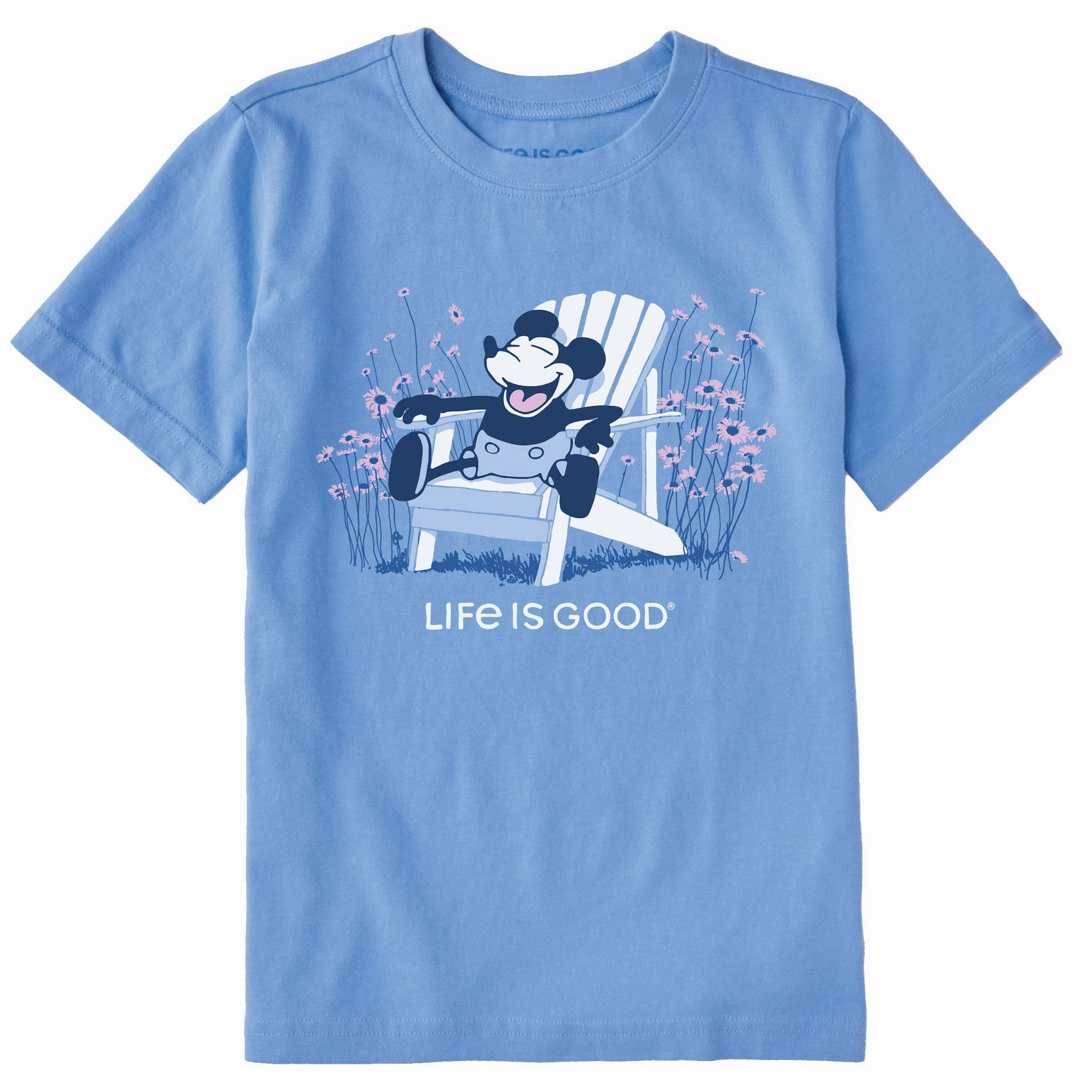 High Density Fabric Kids Steamboat Will Adirondack Short Sleeve Crusher Tee