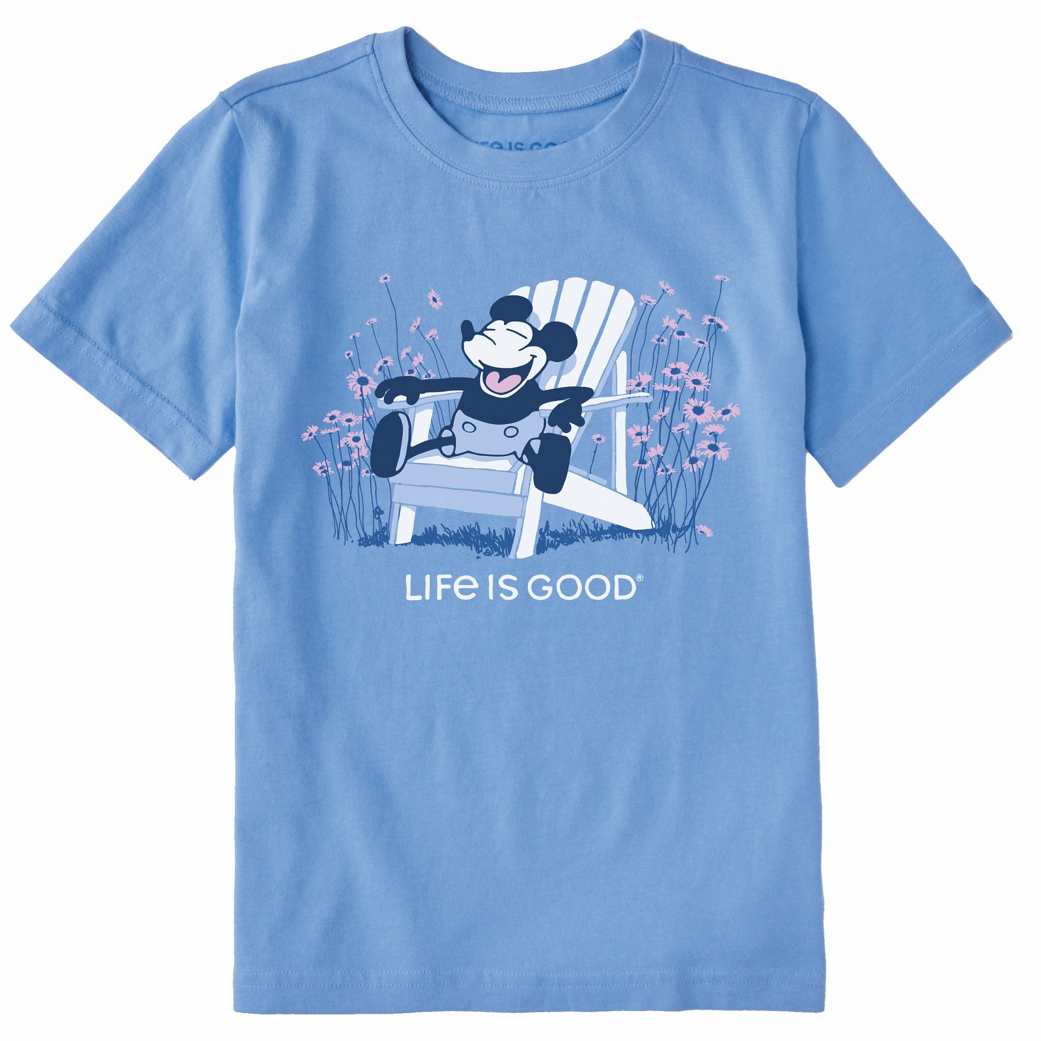 Self Fabric Tape Kids Steamboat Will Adirondack Short Sleeve Crusher Tee