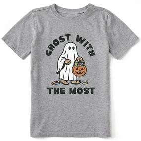 Kids Ghost with the Most Short Sleeve Crusher Tee Holiday Style Trend Formal Occasion