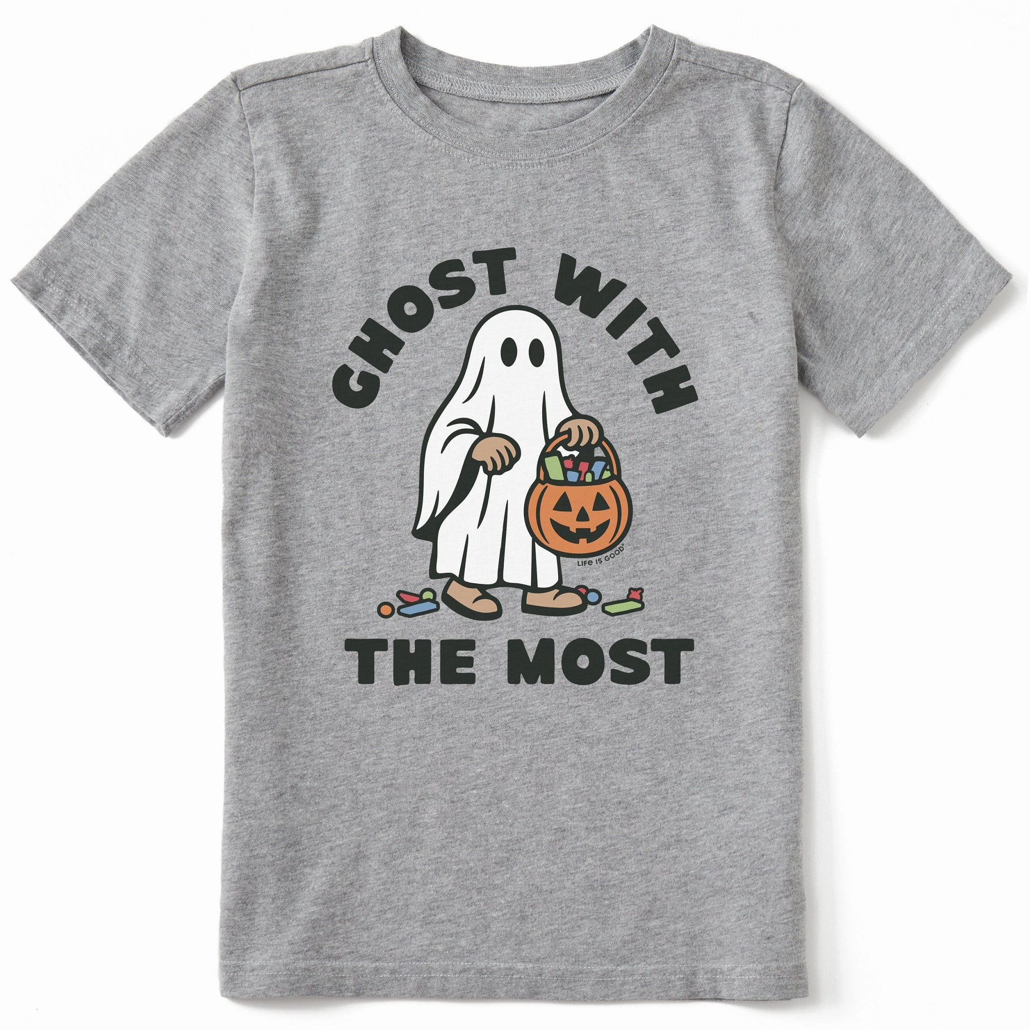 Kids Ghost with the Most Short Sleeve Crusher Tee Holiday Style Trend Formal Occasion