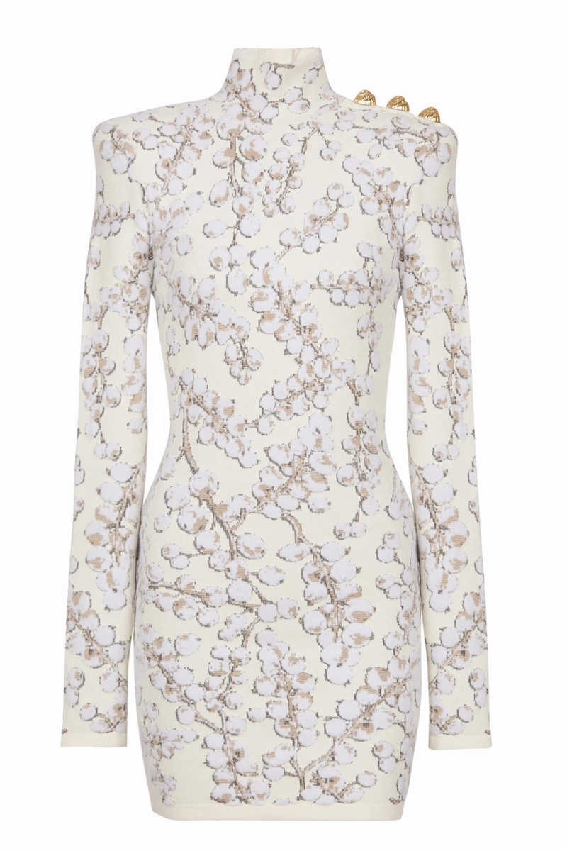 Redcurrant Jacquard Knit Dress Fresh Outfit Satin Glow