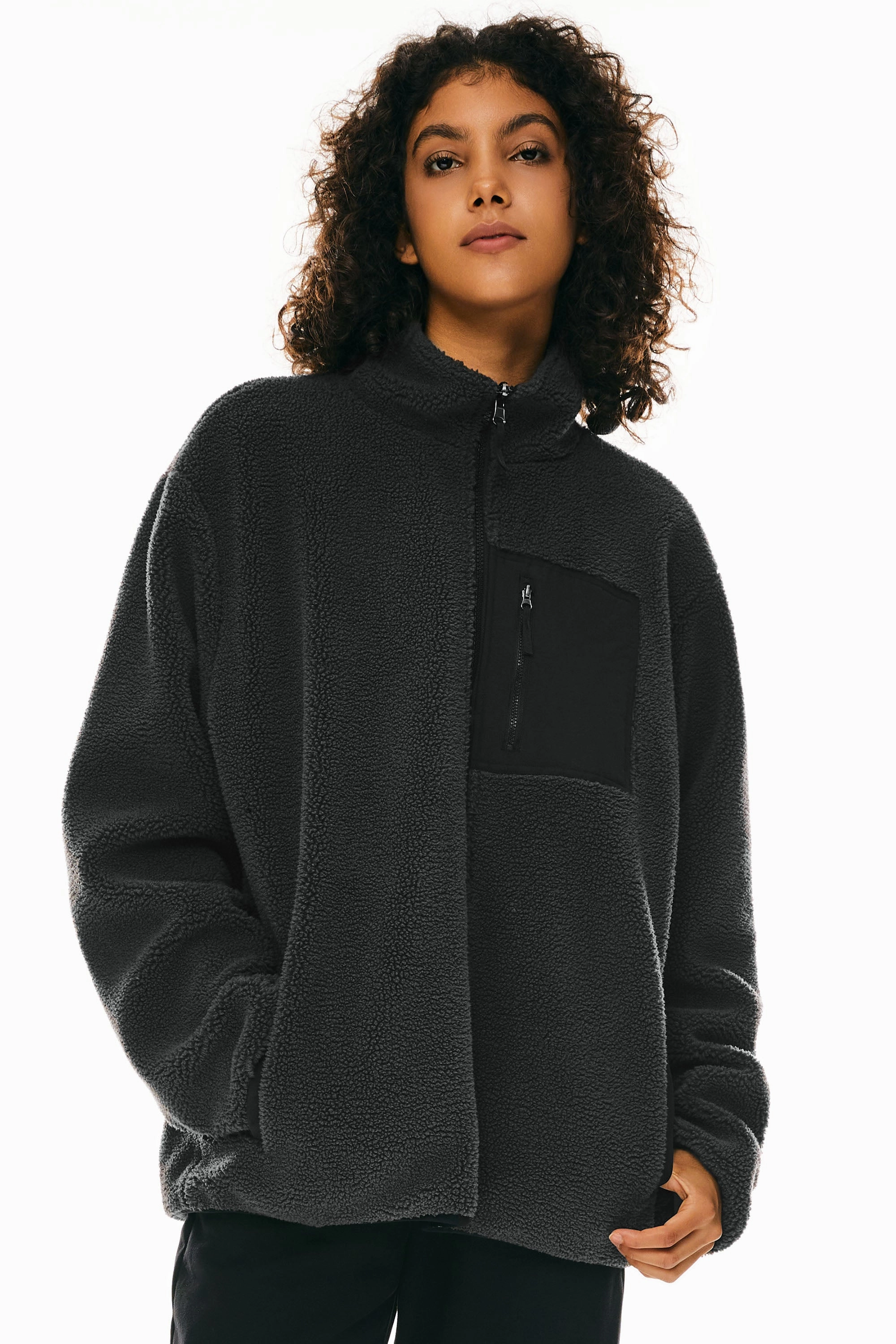 Reversible Fleece Jackets Full Zip Long Sleeve Park Days