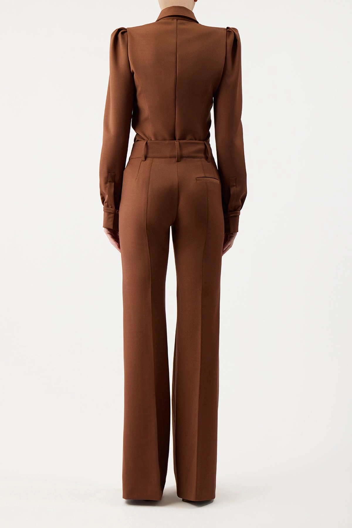 Chic Appearance Timeless Appeal Rhein Pant in Cognac Sportswear Wool