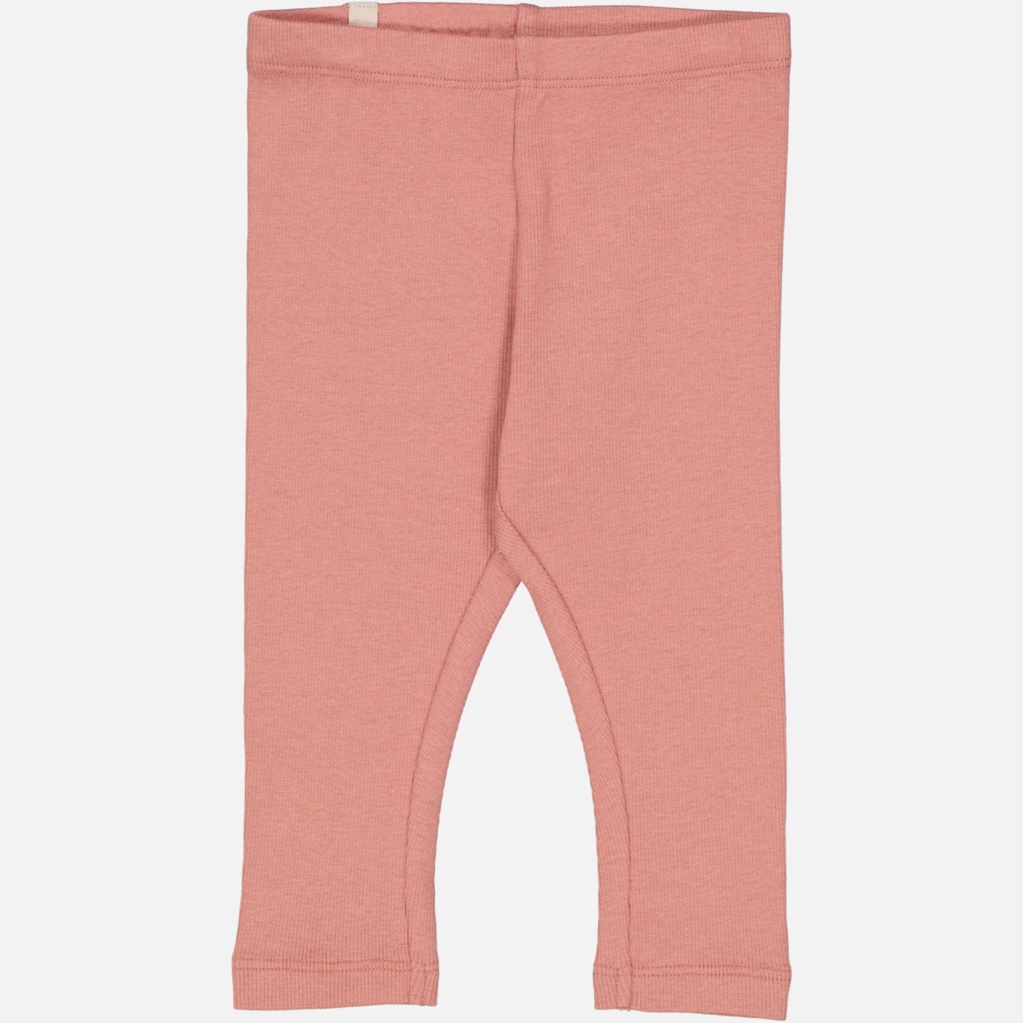 Flexible Design Rib Leggings | Baby - old rose