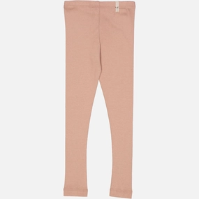 Work Commute Slim Fit Rib Leggings - rose dawn
