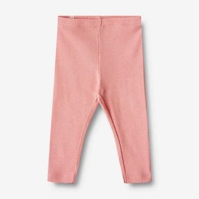 Comfortable Fit Design Rib Leggings Maddy - rosette