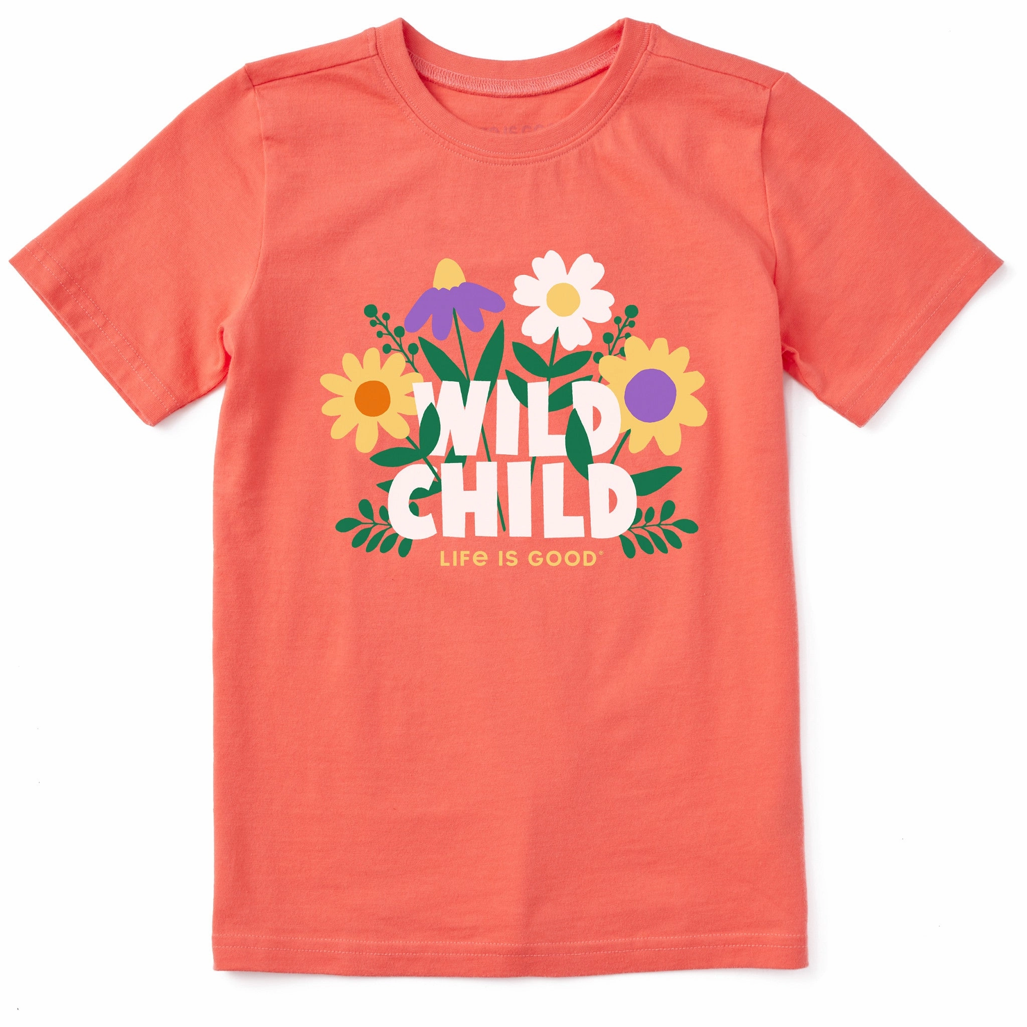 Kids Wild Child Flowers Short Sleeve Crusher Tee Fashion-Forward Look