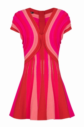 Smooth Layering Rolled Flare Dress