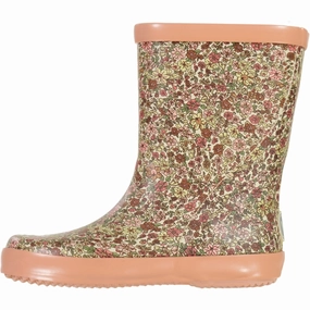 Rubber Boot Alpha print - barely beige flowers Stable Structure
