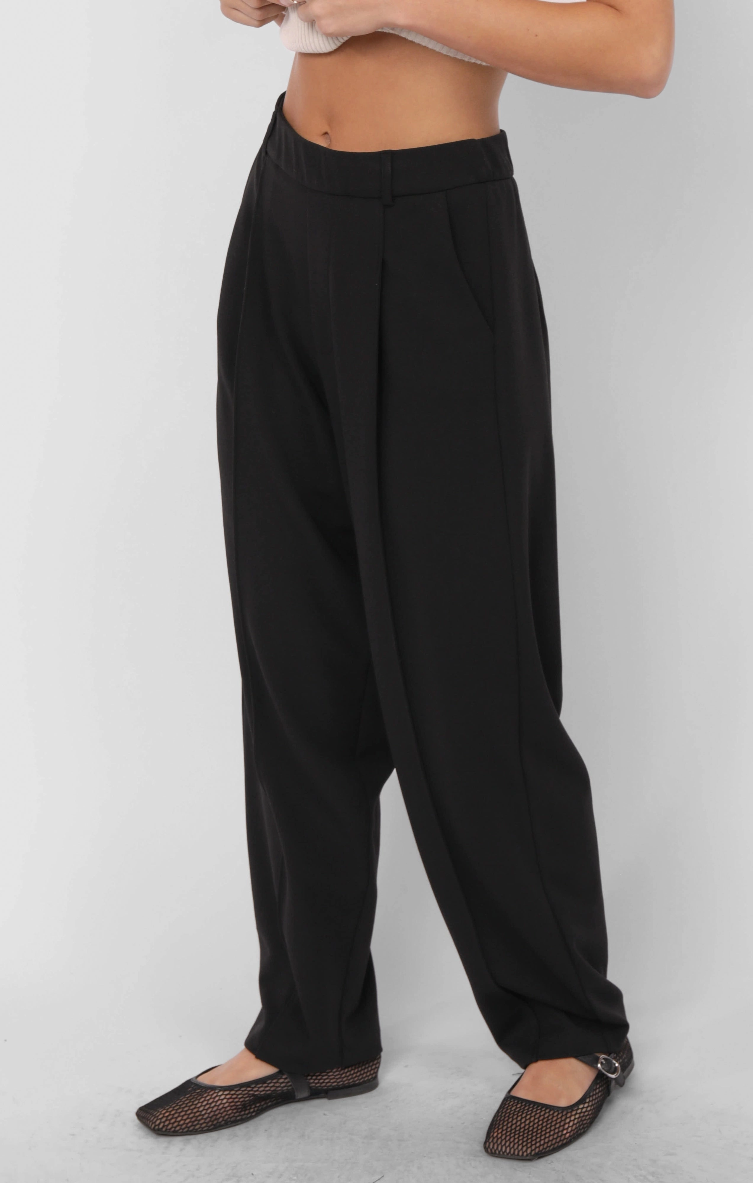 Effortless Design Sadie and Sage Think Poetic Front Seam Tapered Trousers