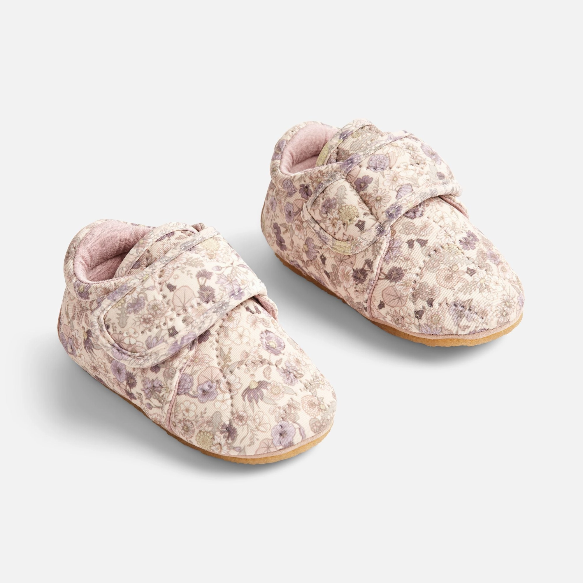 Cotton Feel Happy Feet Design Sasha Thermo Home Shoe | Baby - clam flower field