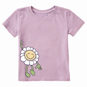 Leisure Casual Toddler Daisy Hi Five Short Sleeve Crusher Tee