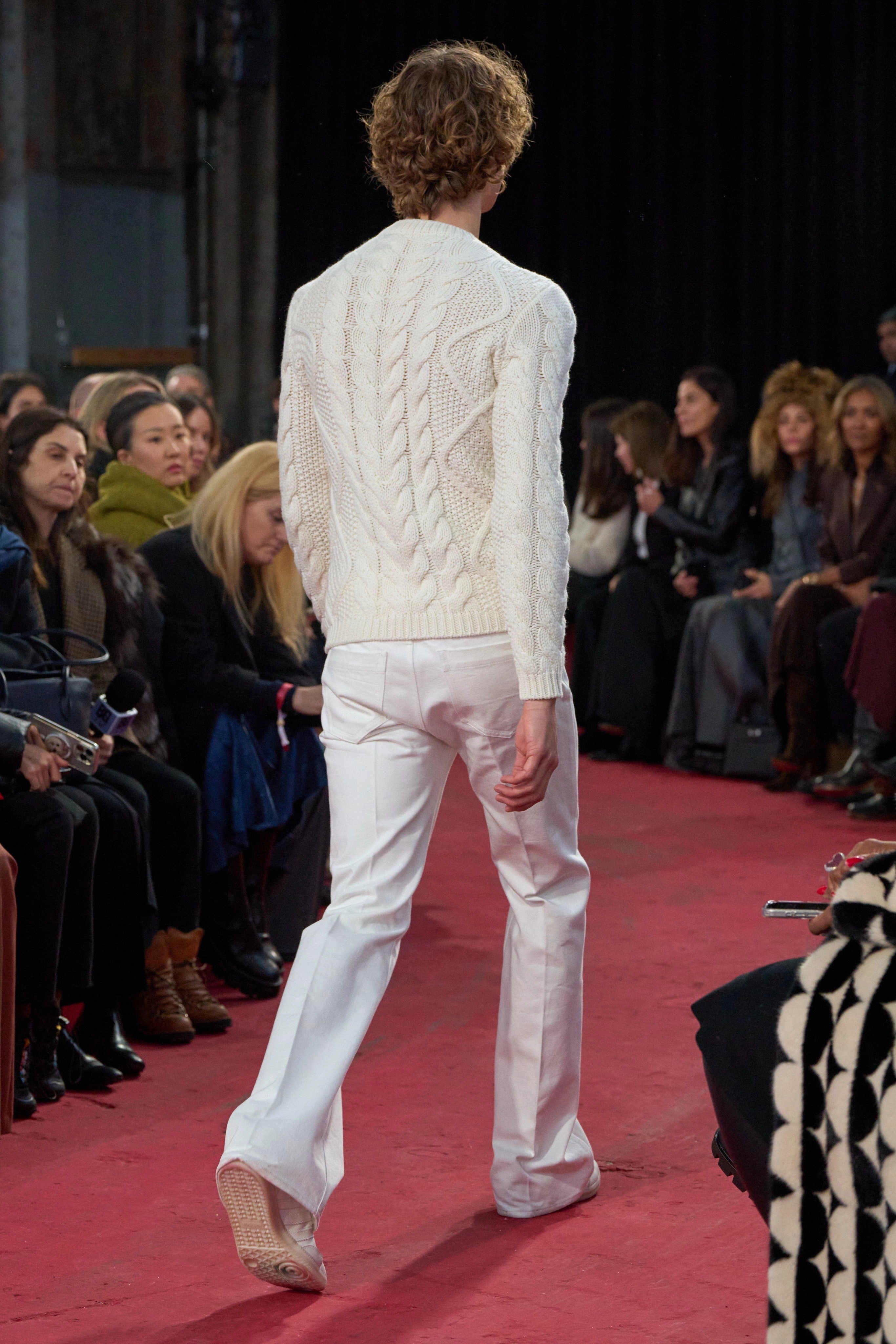 Functional Ease Wrinkle-Resistant Preston Five Pocket Pant in White Organic Cotton Denim