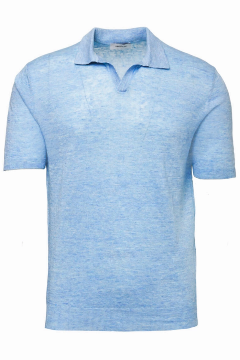 Lightweight Material Linen M??lange Polo