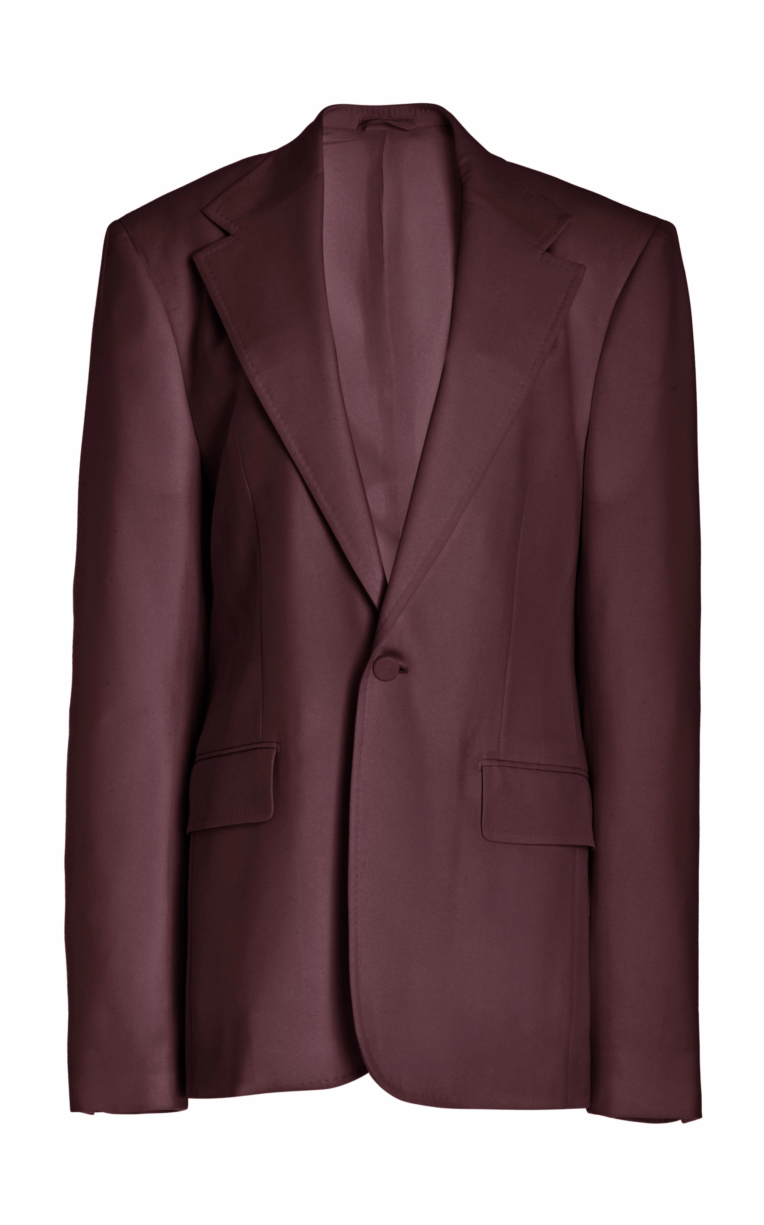 Leiva Blazer in Deep Bordeaux Virgin Wool Twill farmers Magnet