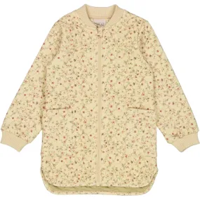 Light Reflective Zippers Convertible Collar Thermo Jacket Herta - flower vine