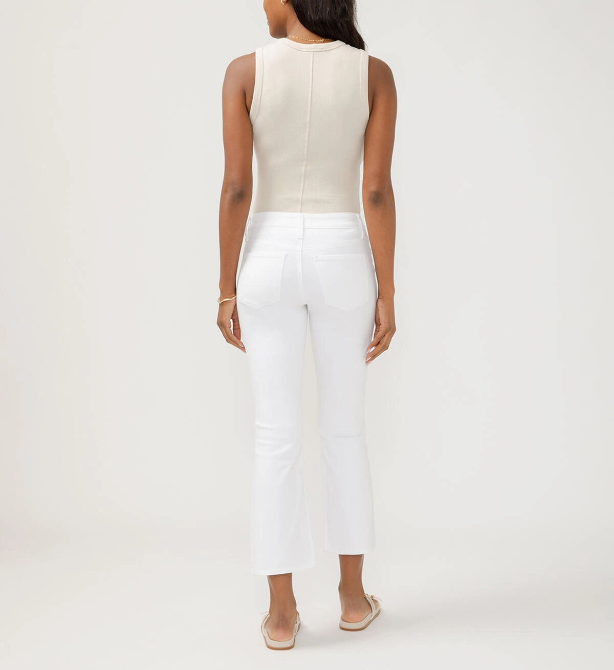 No Iron Wear Flexible Style Silver Jeans Suki Mid Rise Kick Flare Luxe Stretch Jeans