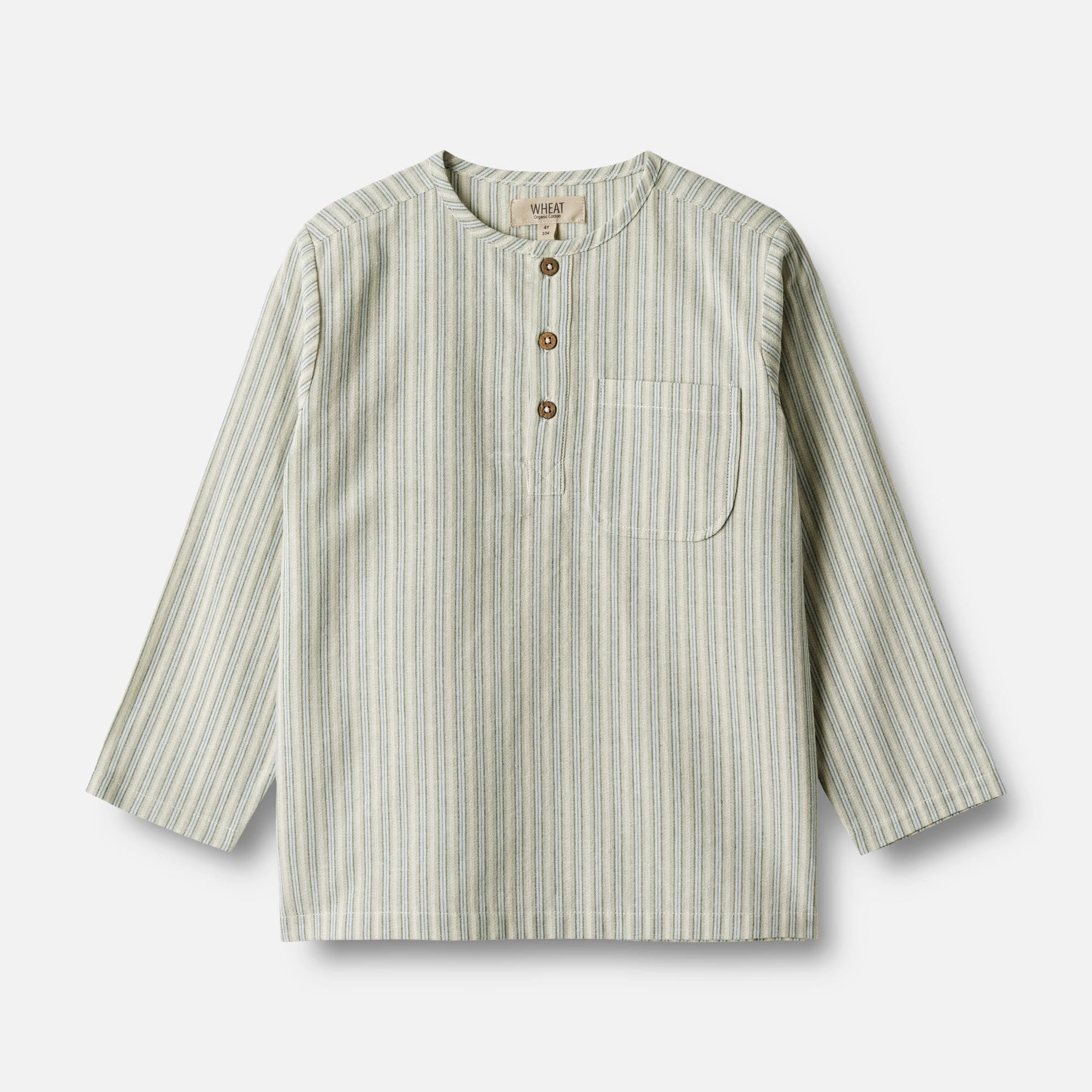Classic Wardrobe Comfy Fit Shirt Bj?rk - aquablue stripe