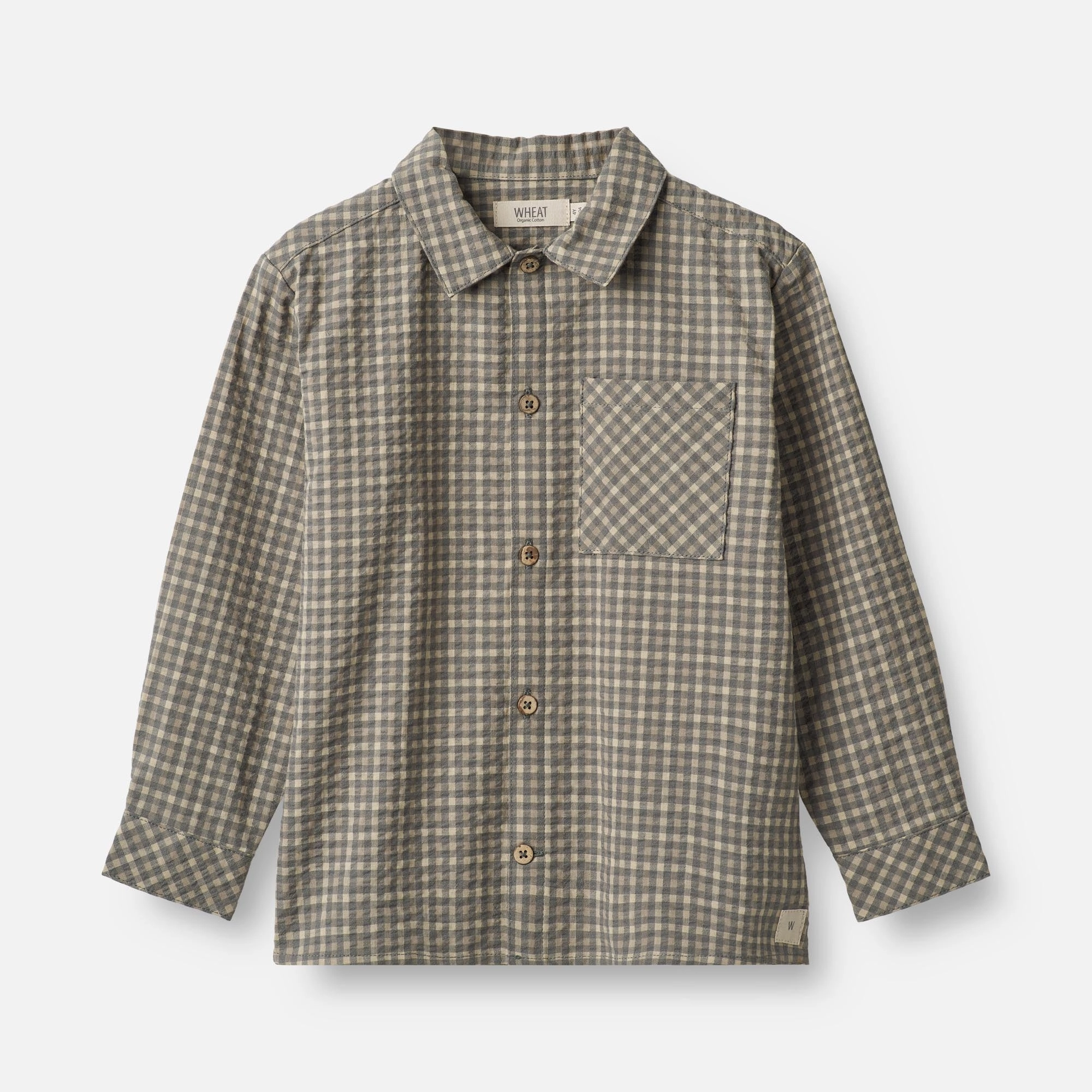 Trendy Vibes Simple Fit Shirt Oscar - autumn sky check