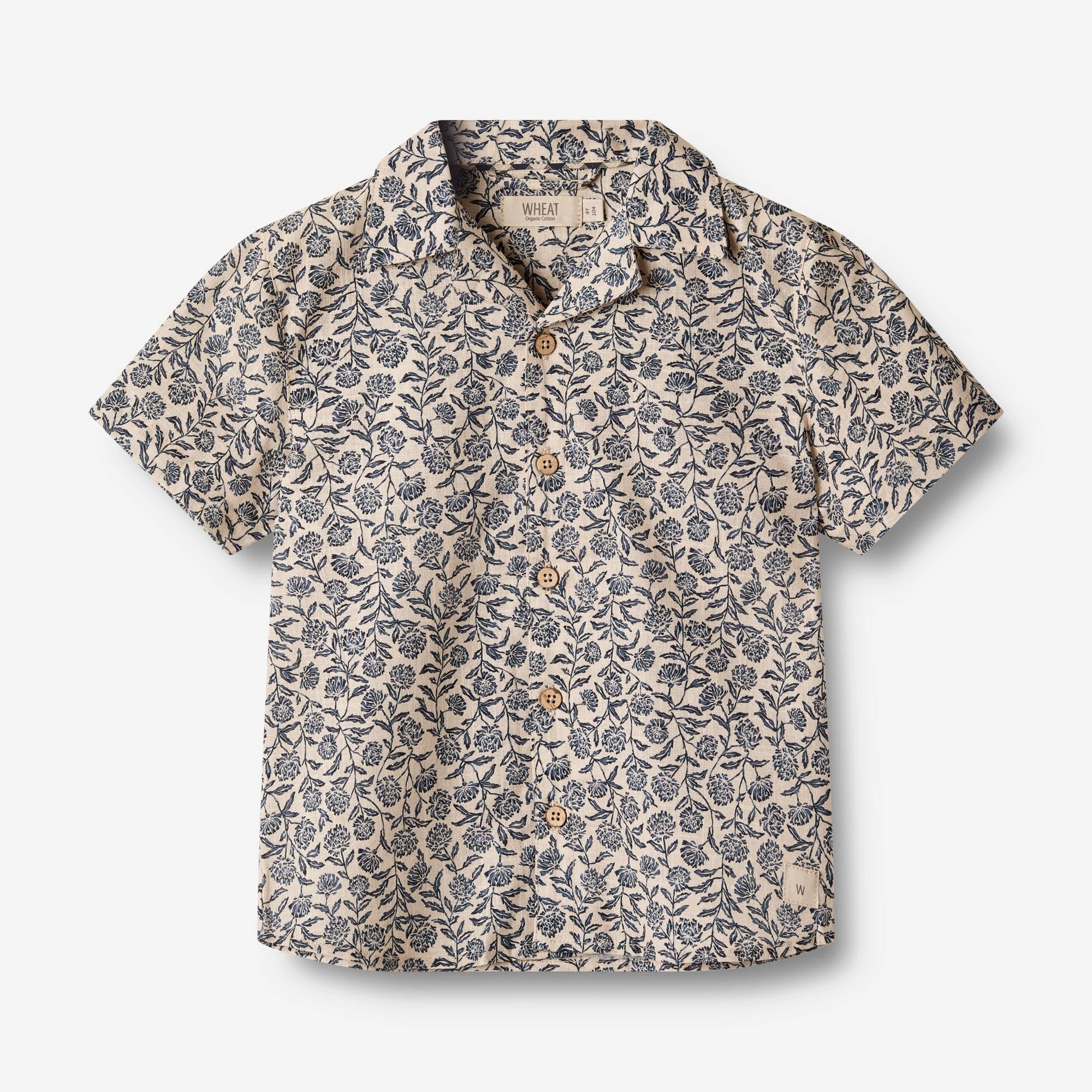 Shirt S/S Anker - blue cornflowers Artistic Design Classic Appeal