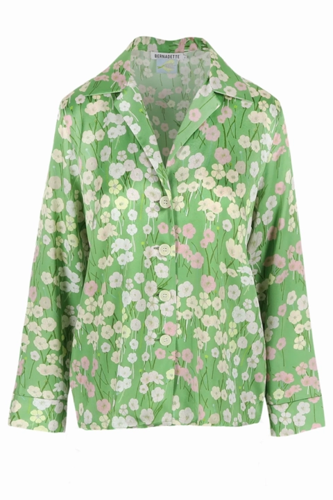 Double Needle Hemming Fashion Statement Pyjama Louis Blouse