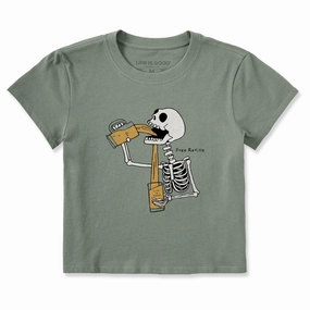 Women's Free Refills Skeleton Crusher-LITE Shrunken Tee StretchReinforcedArmholes