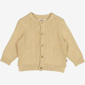 Knit Cardigan Eke | Baby - seeds melange Evening Stroll Breathable Material