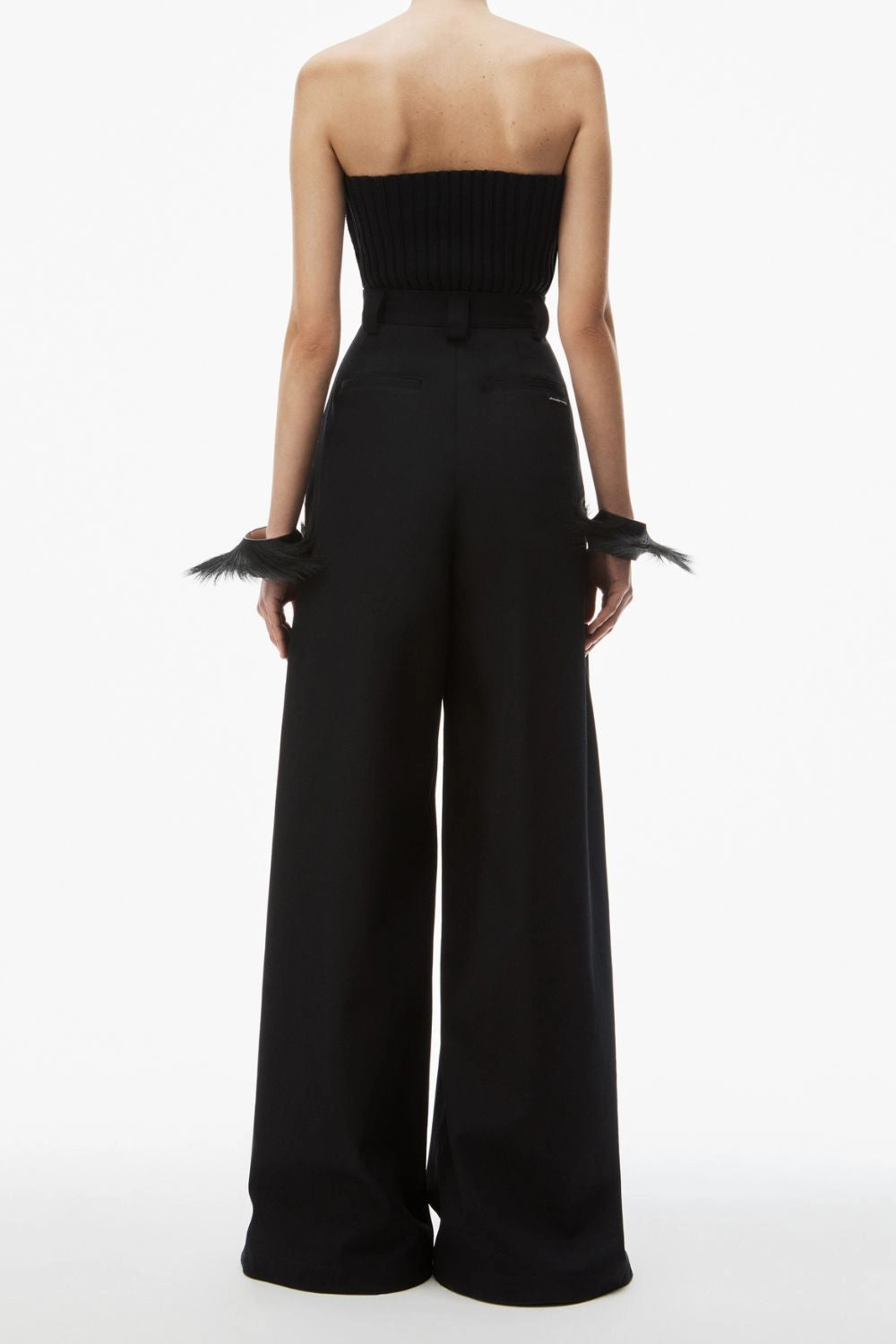 High-waist Wide-leg Pant Comfy Texture