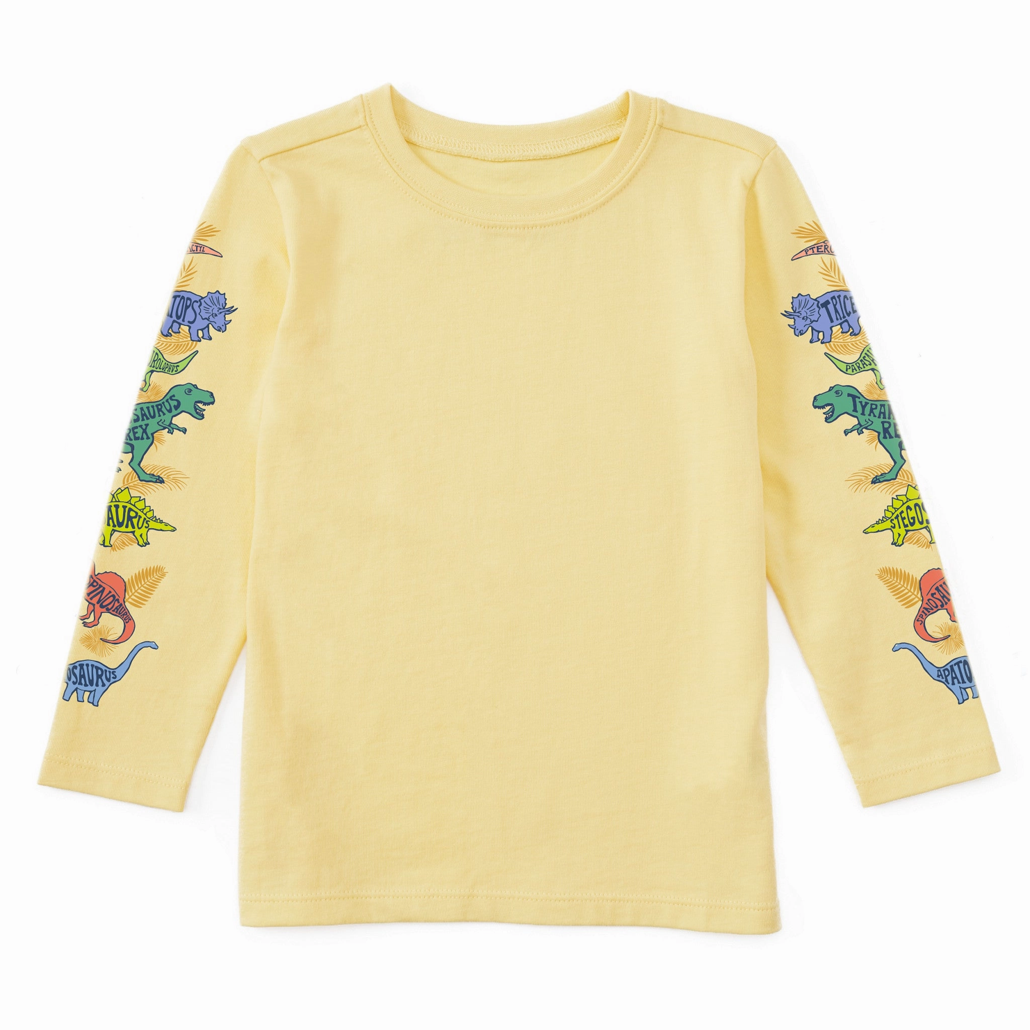 Toddler Dinosaurs Long Sleeve Crusher Tee Travel Comfort Style