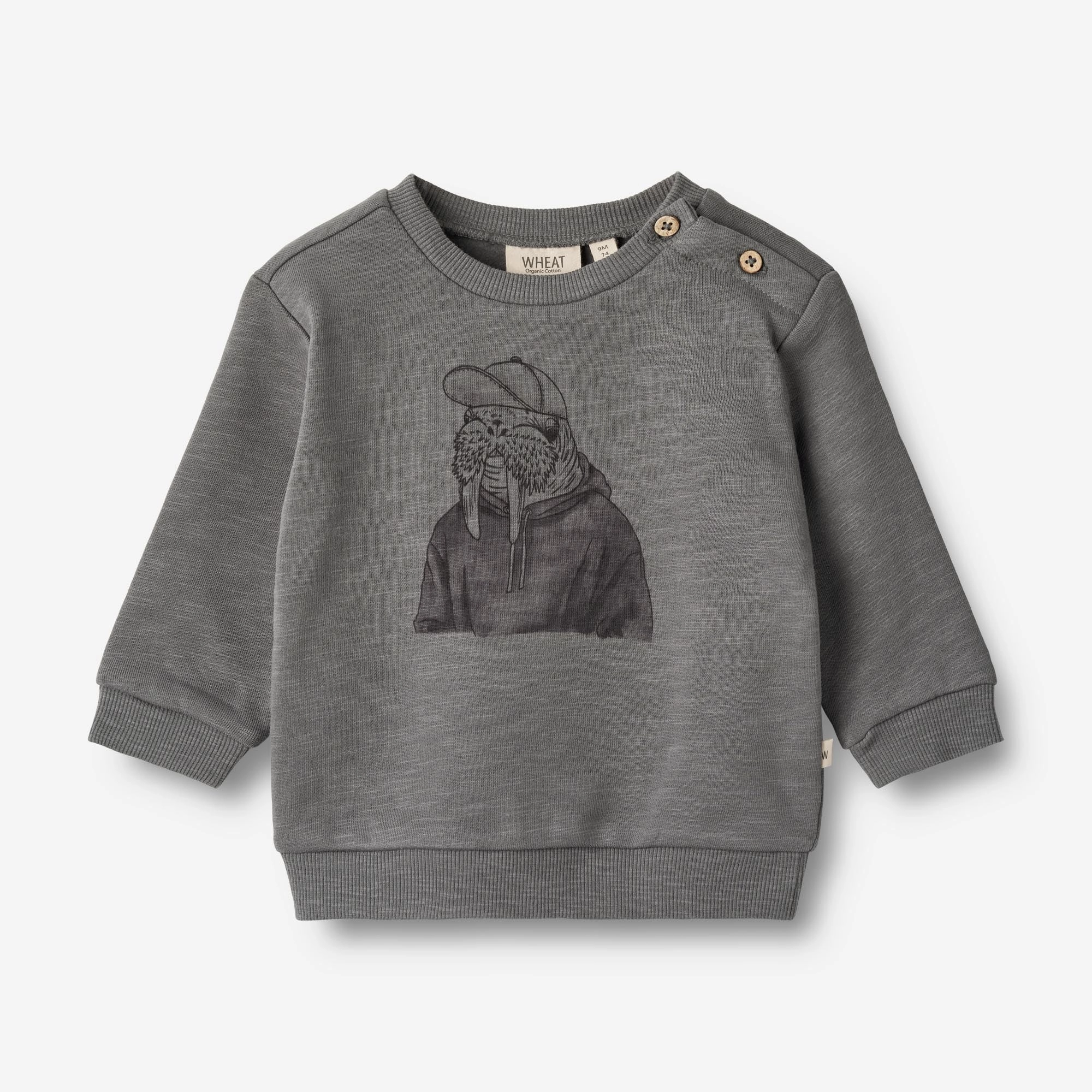 Sweatshirt Walrus | Baby - autumn sky Corduroy