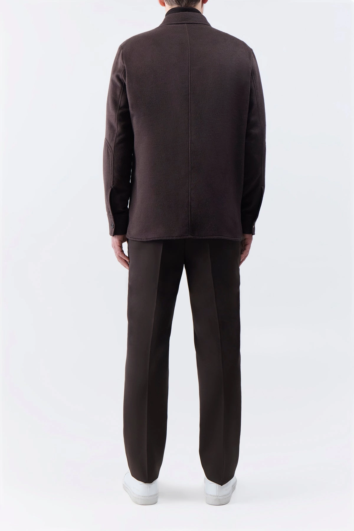 Lucas Overshirt in Chocolate Winter Silk Product