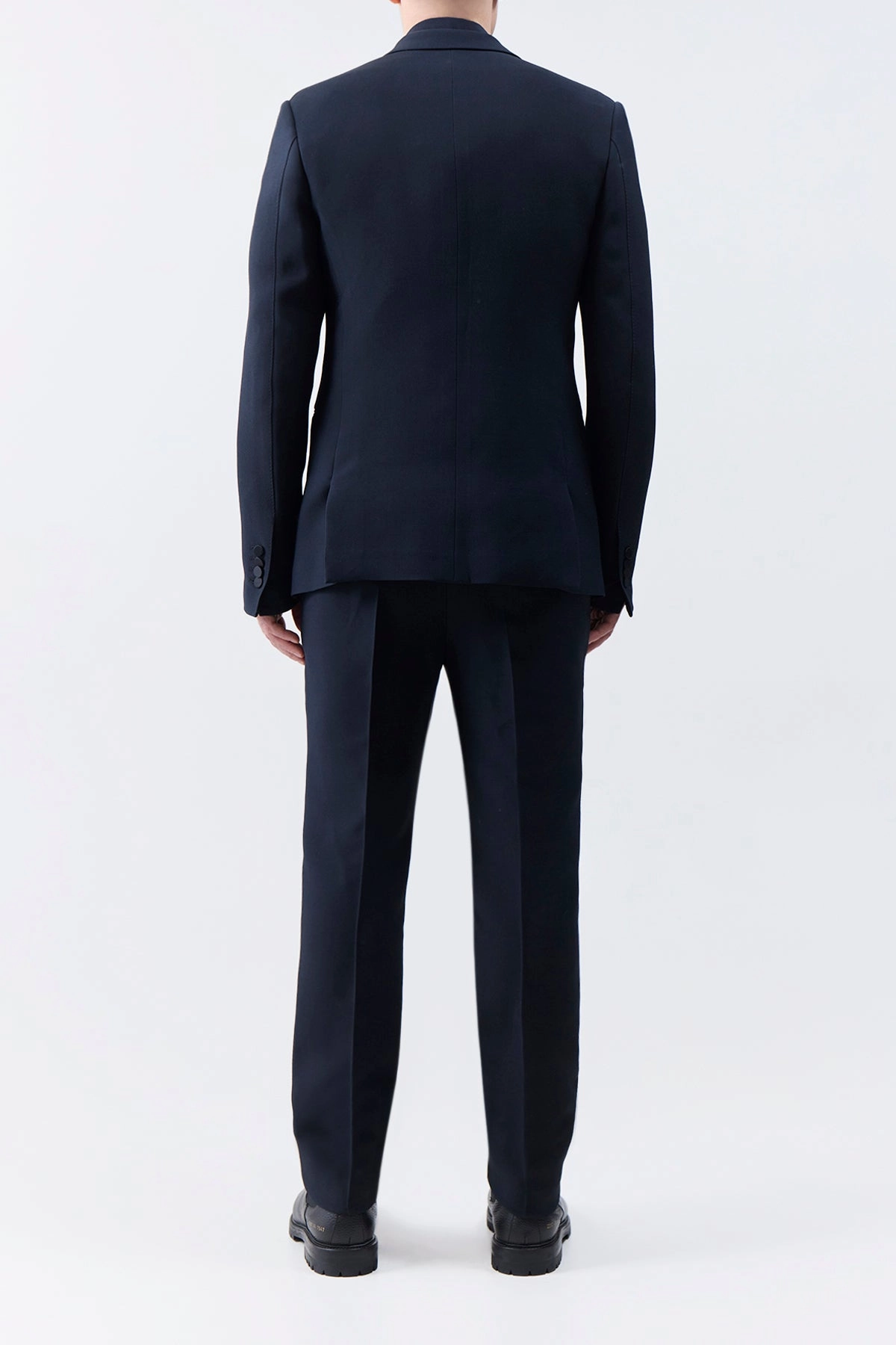 Nicolson Jacket in Black Wool Silk Cady neutral - colored