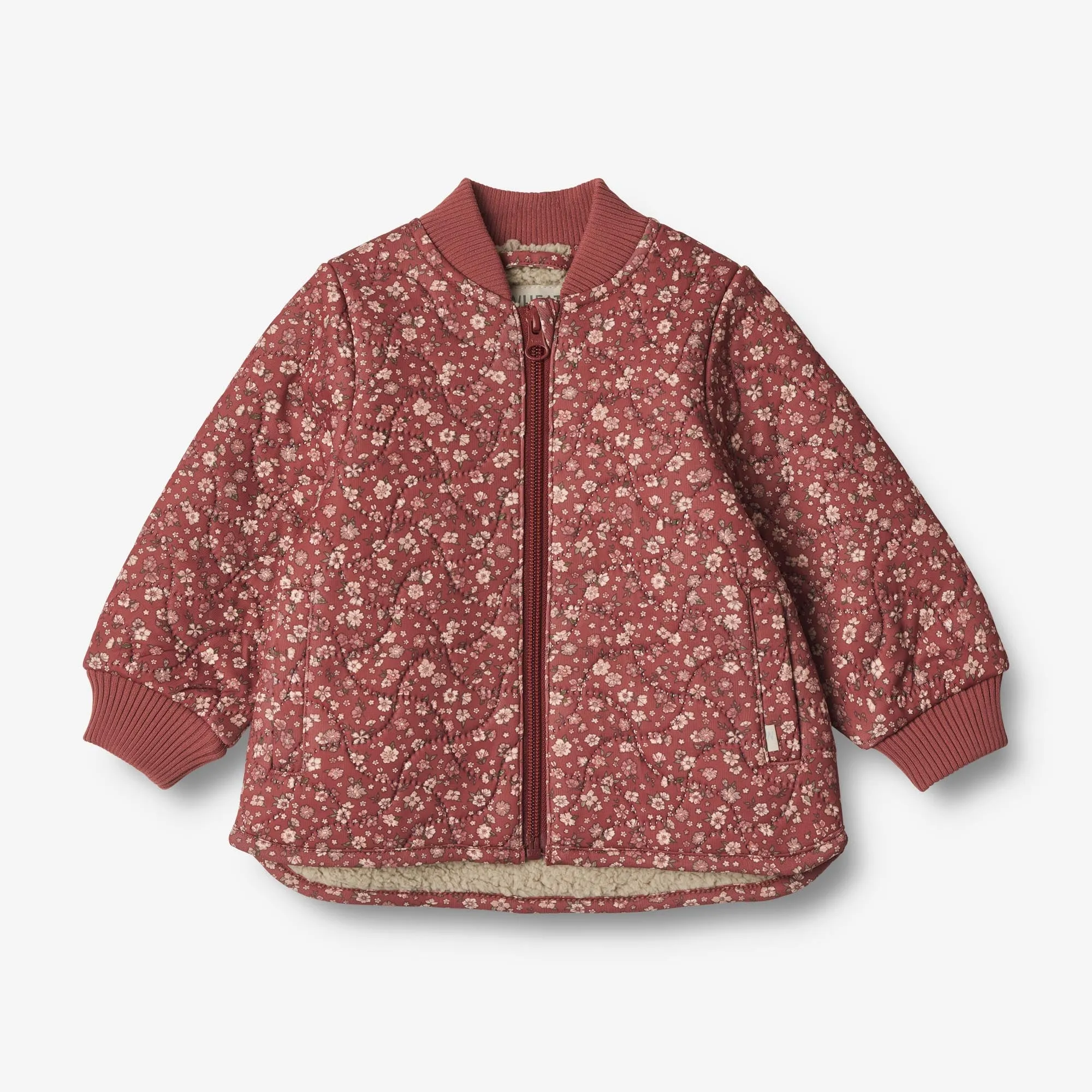 Thermo Jacket Benni | Baby - red flowers Layered Look