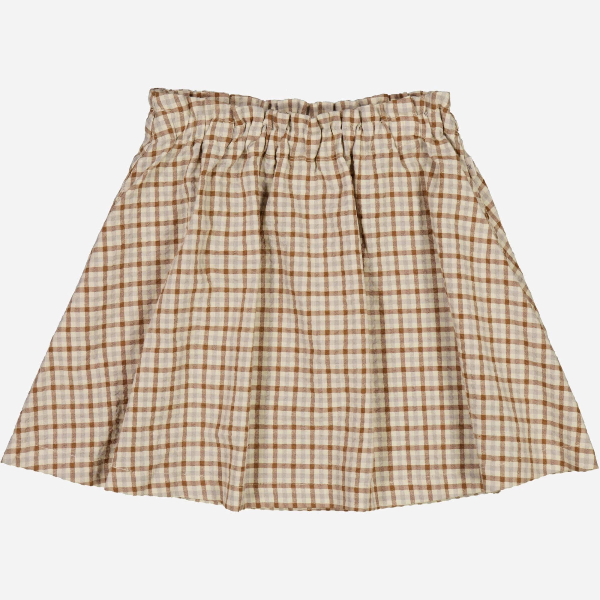 Skirt Alisa - golden dove check Celebrity Style Chill Vibe