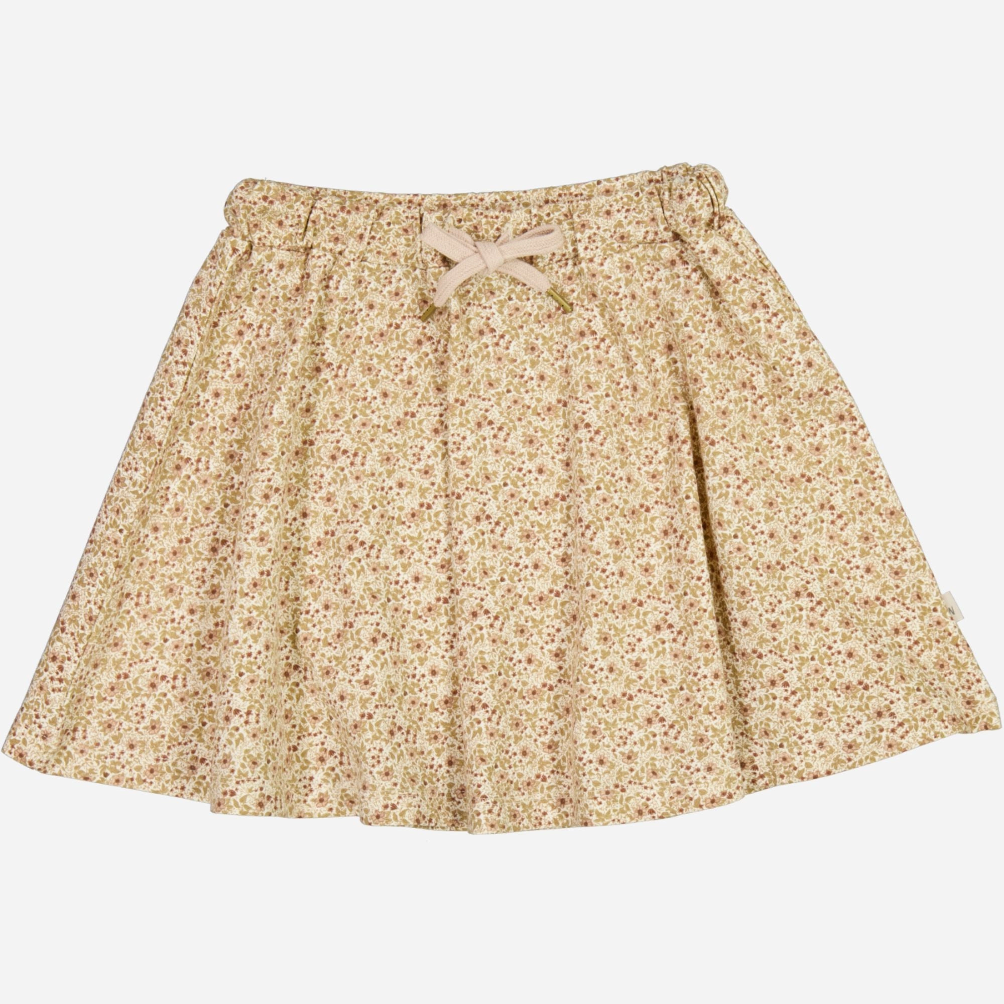 Skirt Rosie - eggshell flowers Wrinkle Resistant Stretch Material