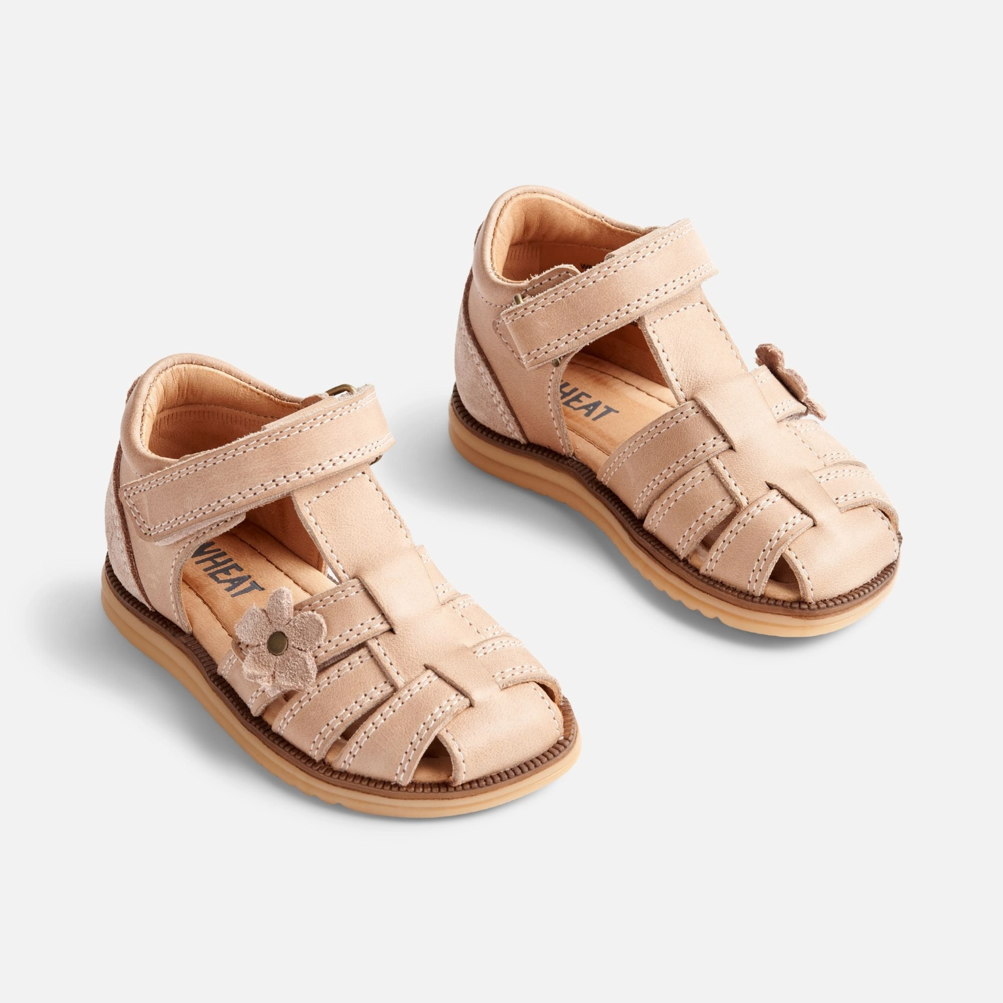 Sky Sandal Flower | Baby - beige rose No Buckle